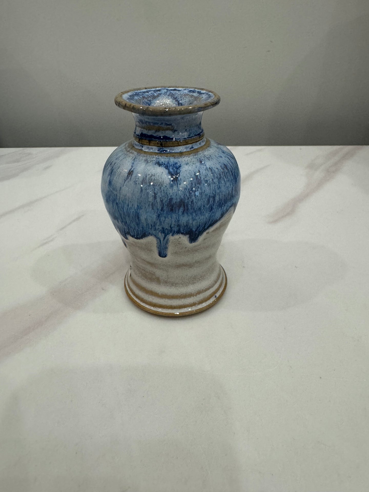 T Puterbaugh Gil Dandelion Vase-Blue