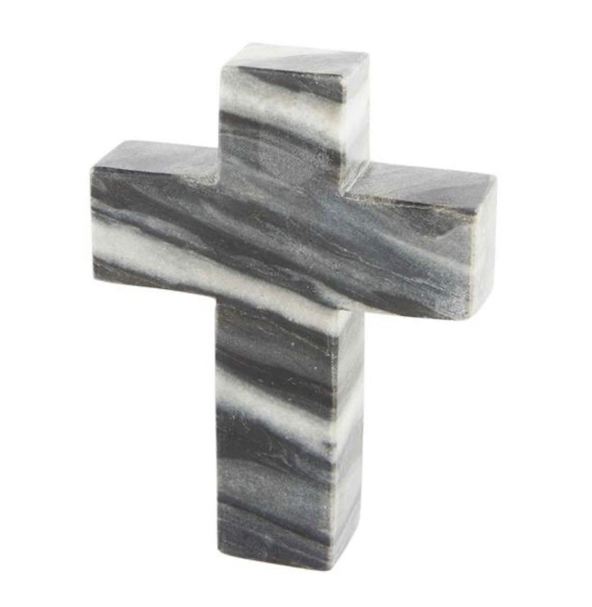 Mudpie Gray Marble Cross