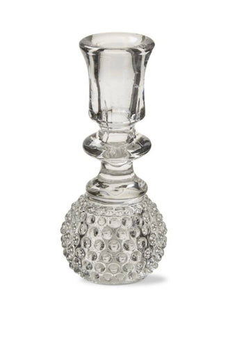 Tag Heritage Hobnail Clear Tealight Taper Holder