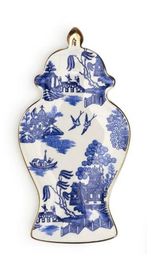 Two's Company Ginger Jar Trinket Tray (Birds)