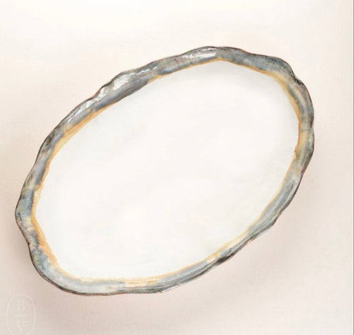 Etta B Oval Sandwich Platter-Magnolia