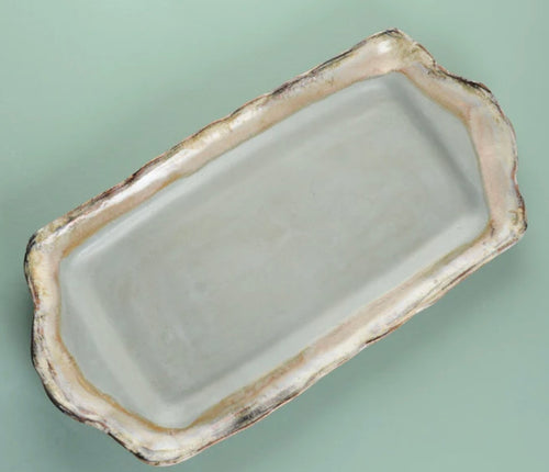 Etta B Rectangle Tray with Handles -Peaceful