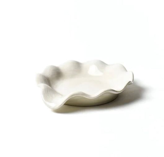 Coton Colors Signature White Ruffle Spoon Rest - Thumbnail 4