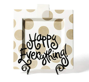Happy Everything Square Platter - Neutral dot