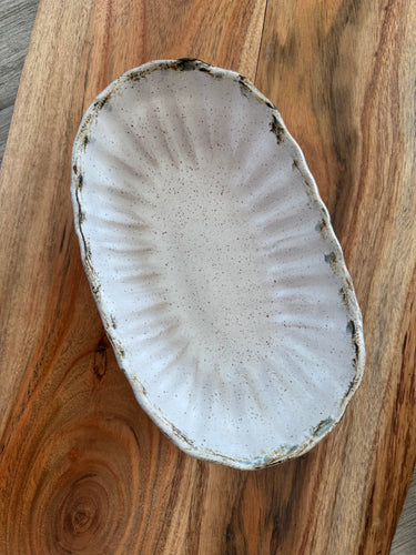 Etta B Crimped Side Dish-Charming White