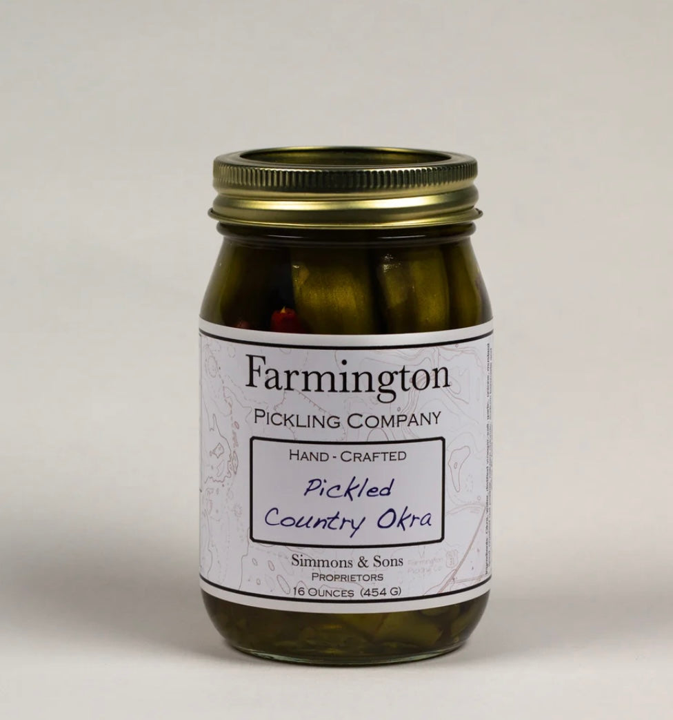 Farmington Pickling Company Pickled Country Okra