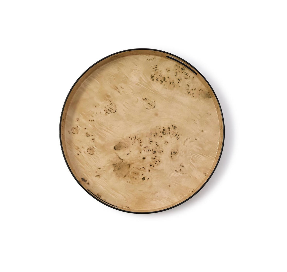 Two's Company Medium Burled Wood Tray