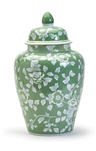 Two's Company XL Green/white Urn