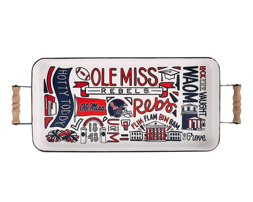 Glory Haus Ole Miss Collage Enamel Tray