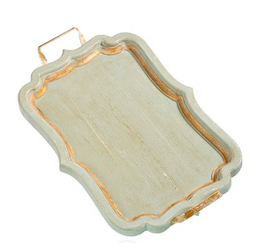 Raz Distressed French Blue Tray