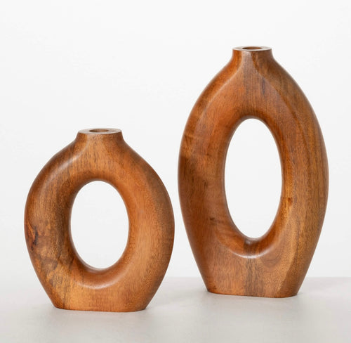 Sullivan's Hollow Mango Wood Vase Large
