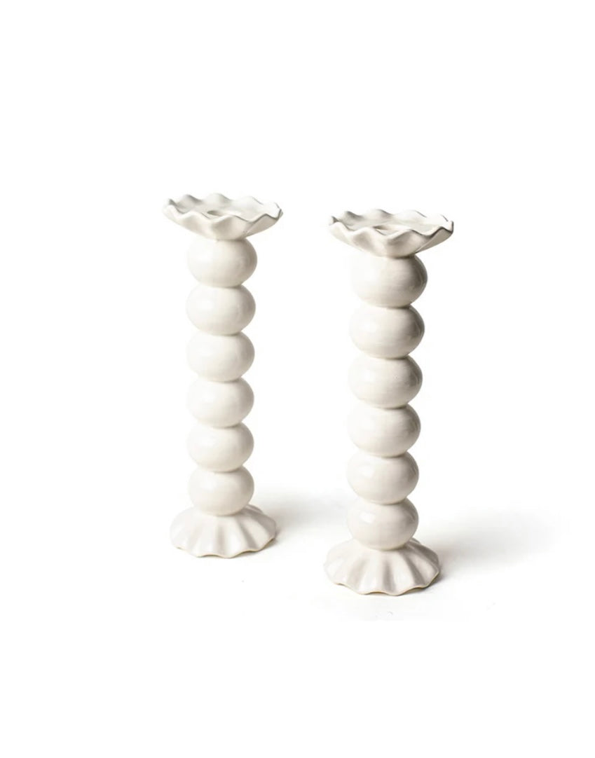 Coton Colors Ruffle Knobbed Candle Holder