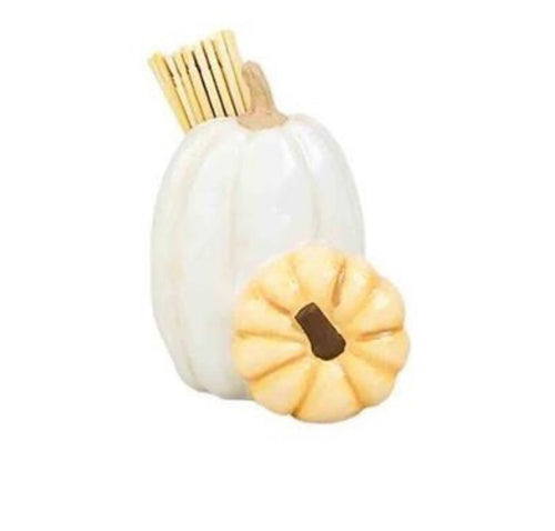 Mudpie Ceramic Pumpkin Toothpick Holder