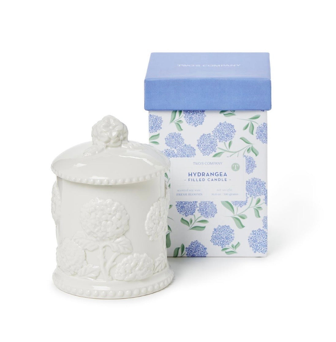 Two's Company Hydrangea Candle