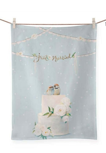 Greenbox Wedding Birds Kitchen Towel