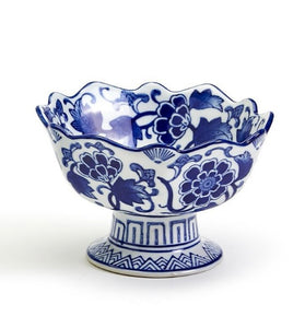 Two's Company Scalloped Footed Bowl