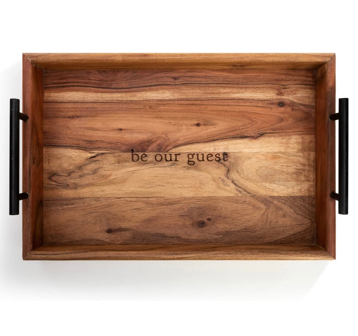 Demdaco Be Our Guest Wooden Tray
