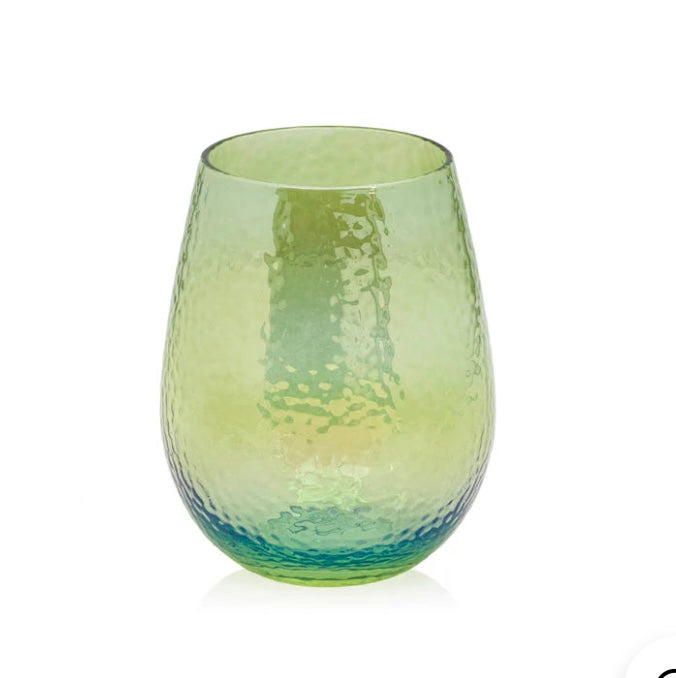 Zodax Green Aperitivo Stemless Wine Glass (CH6562) – Ginger's of Corinth