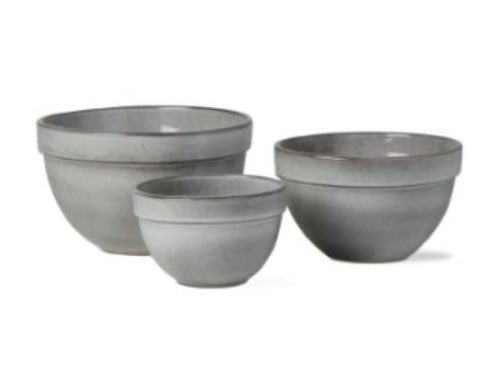 Tag Stoneware Mixing Bowls Set/3-Gray