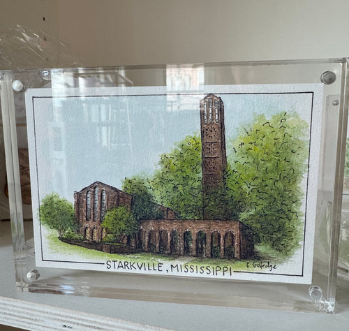 Charli Gulledge Framed Print of MSU Bell Tower