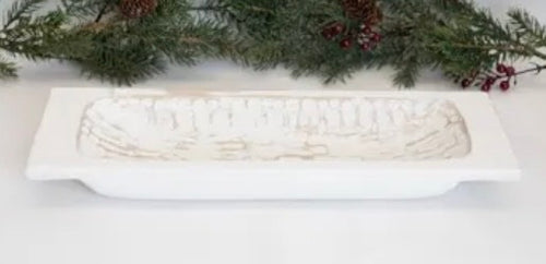 Mary Square White Dough Bowl