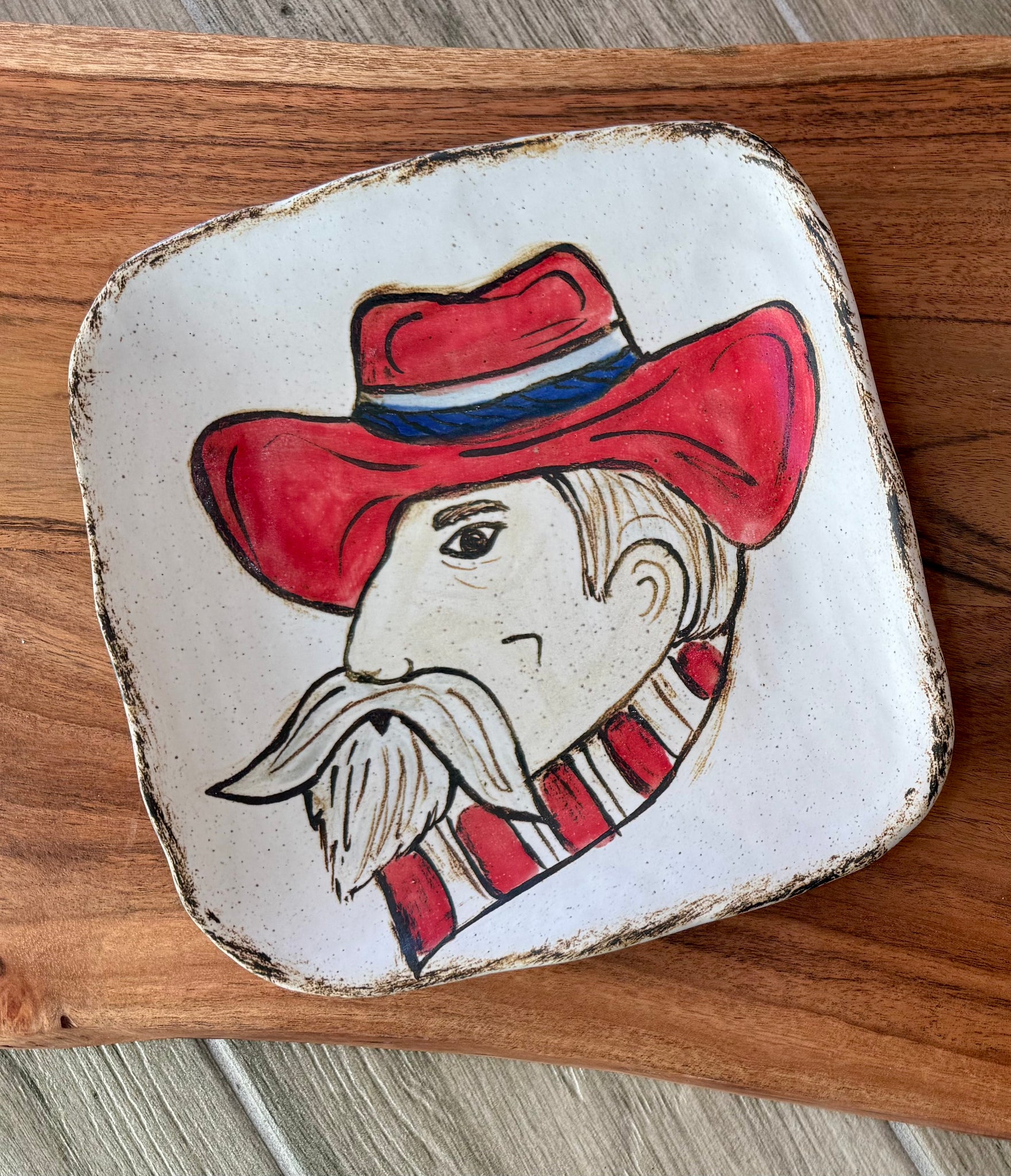 Colonel Reb Pattern Etta B Square Colonel Reb Plate – Ginger's of Corinth