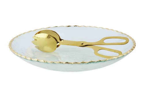 Mudpie Gold Edge Serving Bowl w/o server