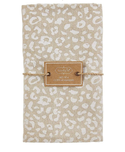 Mudpie Cheeta Print Napkin sets