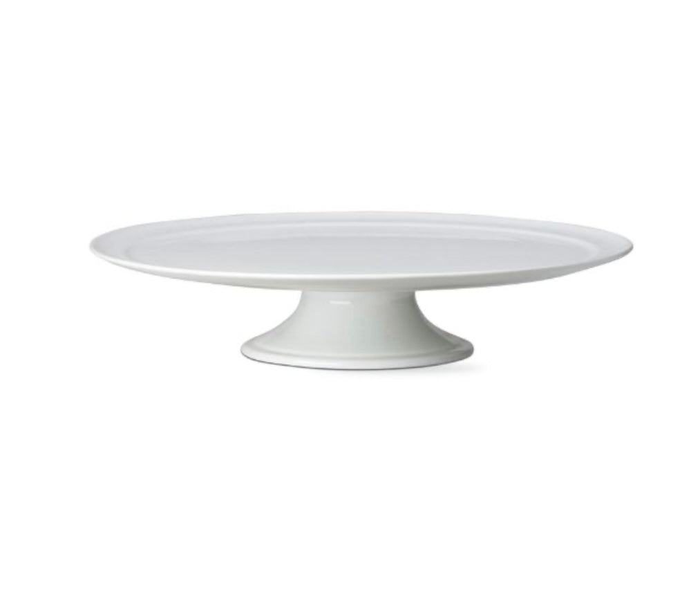 Tag Whiteware Pedestal Cake Plate