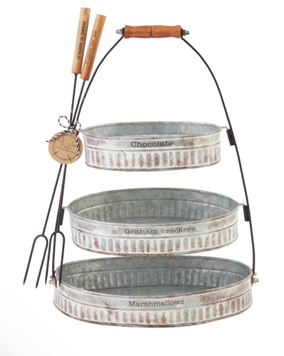 Mudpie 3 Tier s'mores server