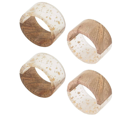 Saro Acantha Napkin ring set
