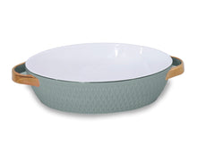 Load image into Gallery viewer, Beatriz Ball Ceramic Oval Baker with Gold Handles-any color