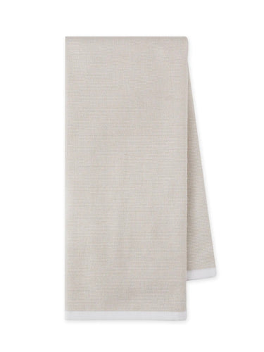 DHI Feather Gray Dual Side Chambray Terry Dishtowel