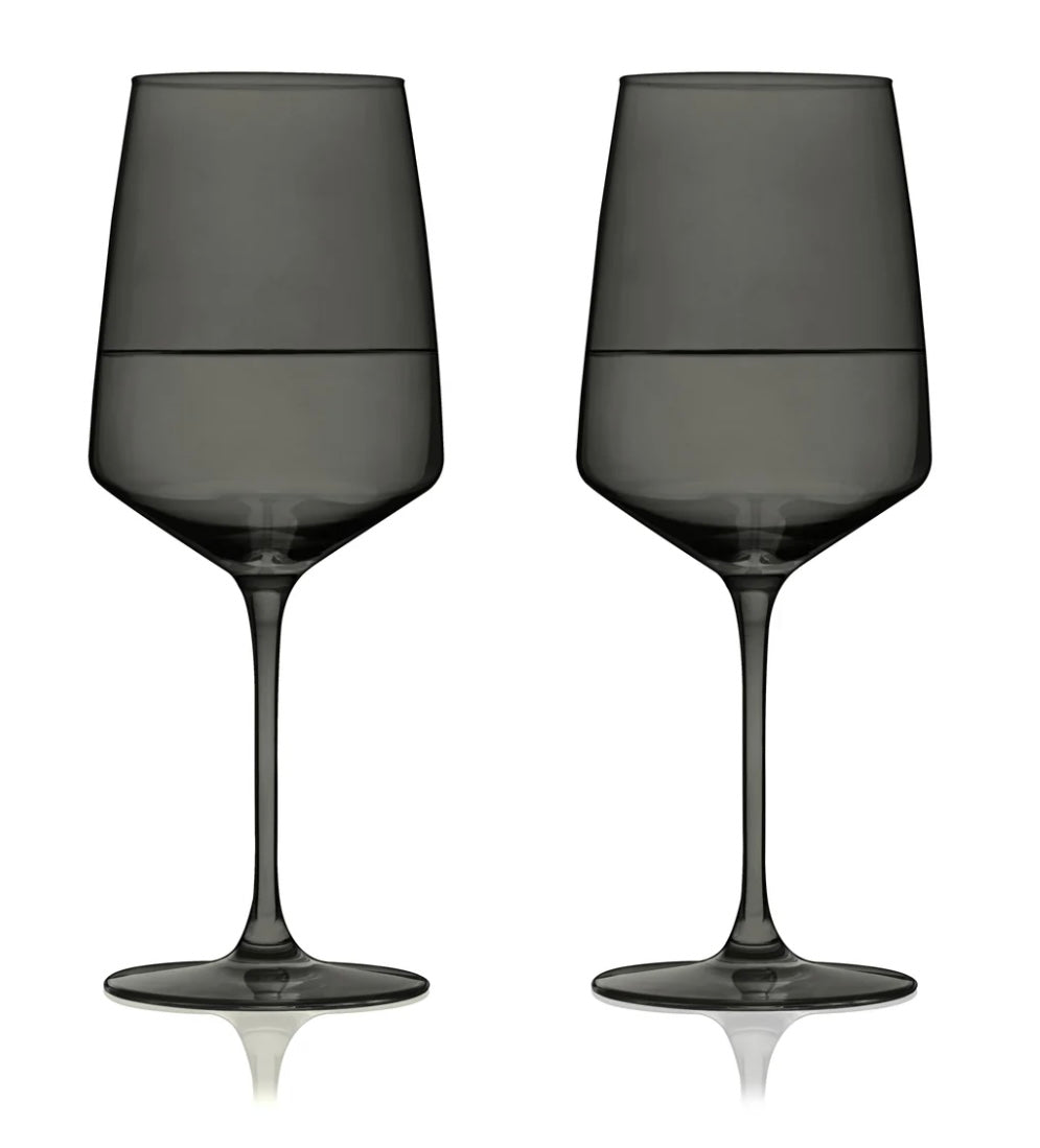 Viski Reserve Nouveau Crystal Wine Glasses (Smoke) Set of 2 – Ginger's of  Corinth