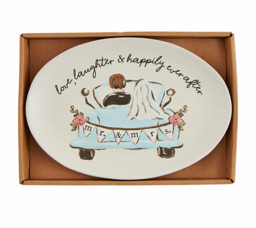 Mudpie Wedding Box Sentiment Plate