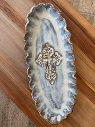 Tab Boren Long Oval Cross Plate