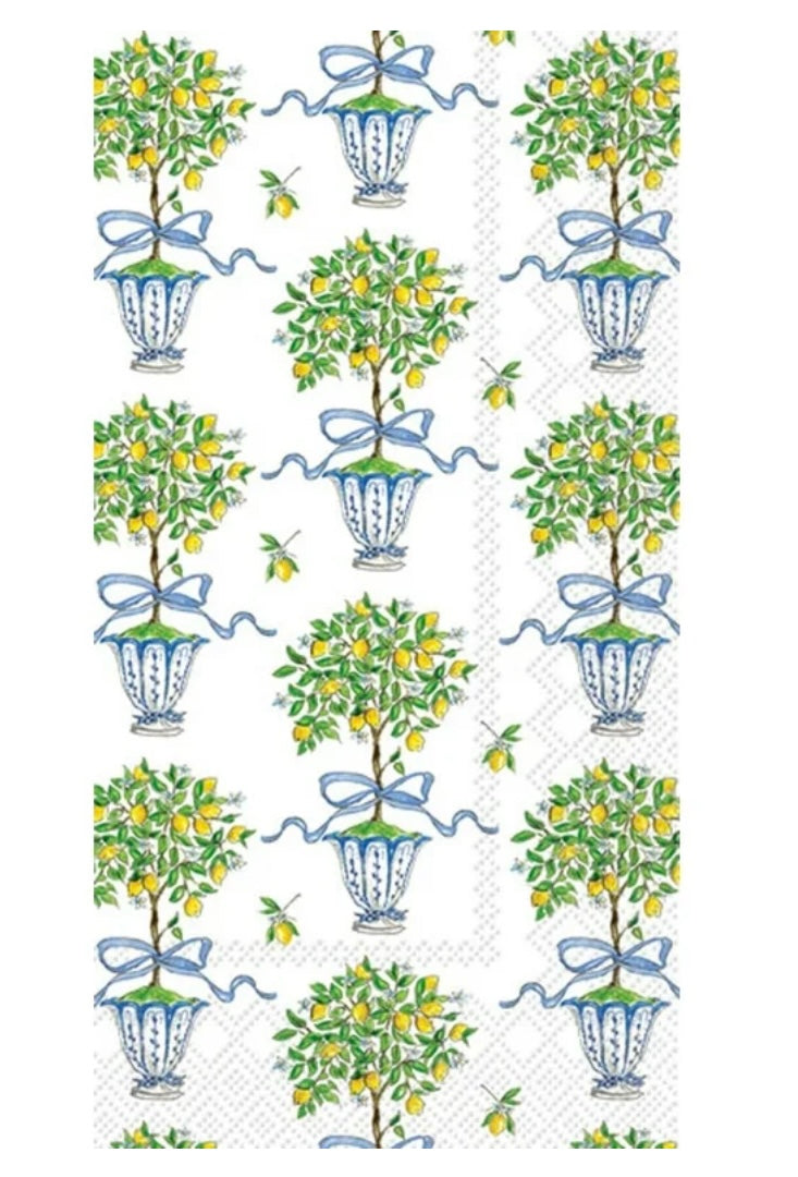 Lemon Topiary Hostess Napkins