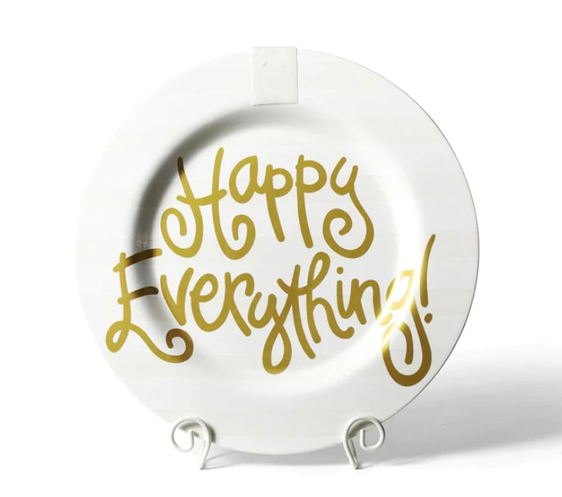 Happy Everything - Big Platter - White Stripe