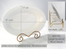 Load image into Gallery viewer, Large Stratford Metal Bowl Easels: Gold