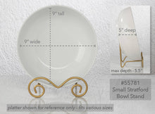 Load image into Gallery viewer, Small Stratford Metal Bowl Easels: Gold