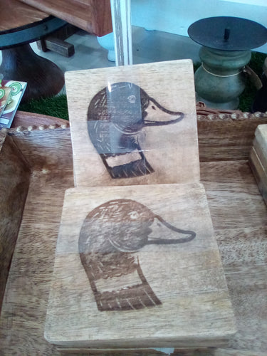 Royal Standard wooden coasters-Duck Head