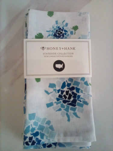 Honey + Hank Hydrangea Napkins