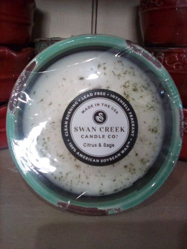 Swann Creek Large Citrus & Sage Candle