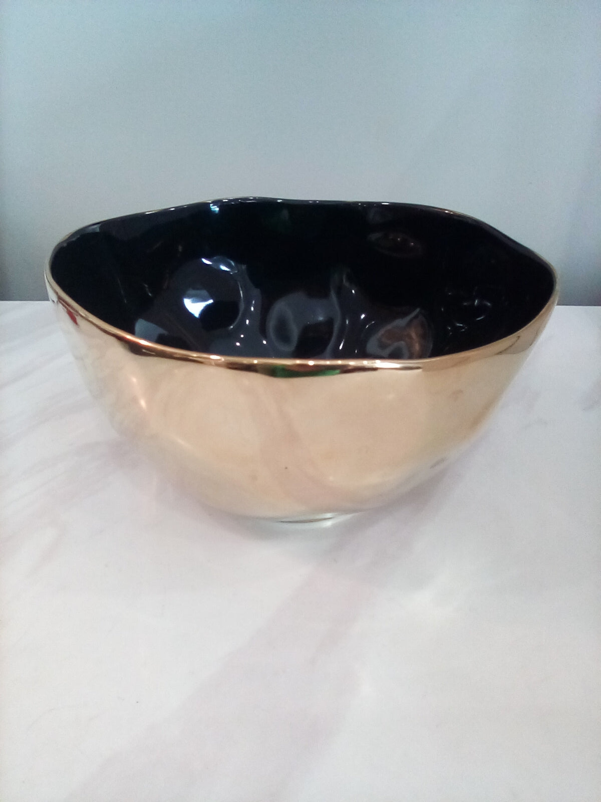 Pampa Bay Gold Bowl with Black center ECL2598BG