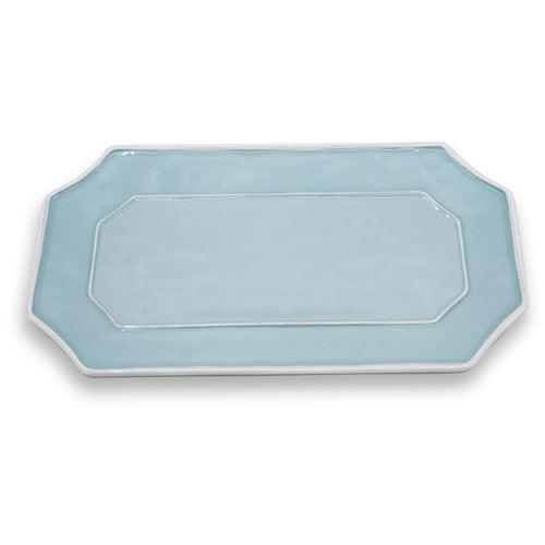 VIDA CHARLESTON BLUE LONG RECTANGULAR PLATTER