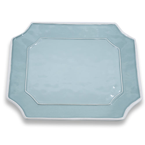 VIDA Charleston Blue Rectangular Platter - LARGE