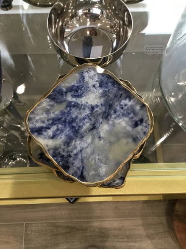 Zodax Blue & Gold Coasters