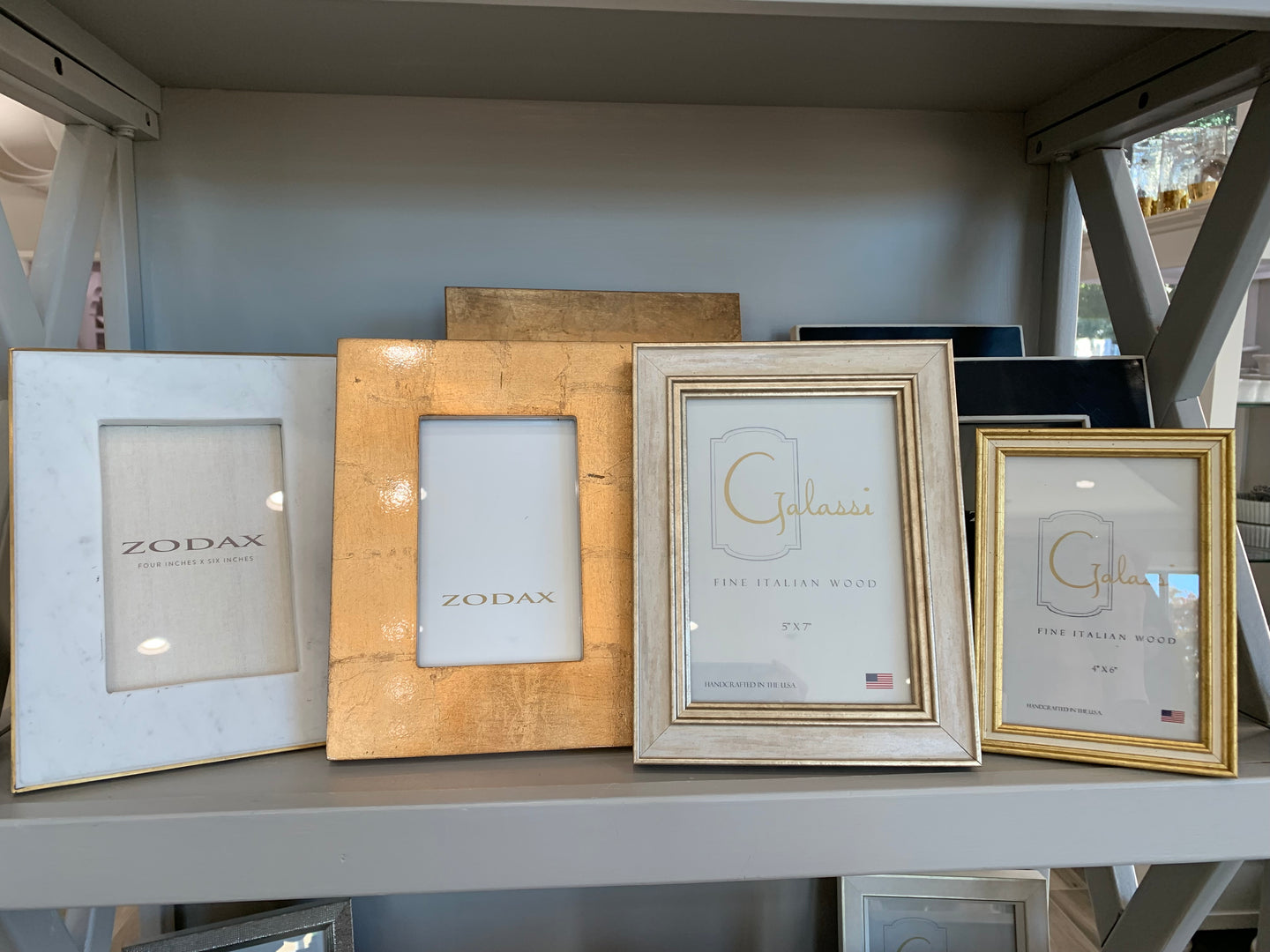 Gold/ White/ Wood picture frames