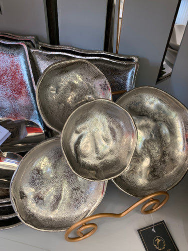 IHI Silver sectioned serving dish