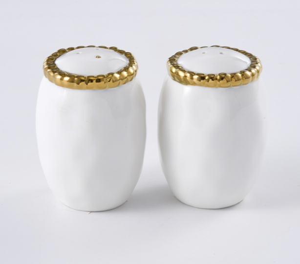 Pampa Bay Golden Salerno Salt and Pepper Shakers - Thumbnail 4